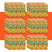 72 cans of Supple Drink on a white background with an orange border
