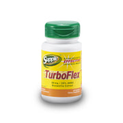 Supple TurboFlex supplement bottle with green cap on a white background